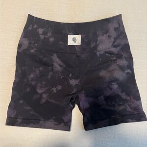 Darc Sport Black Tie-Dye Bike Shorts